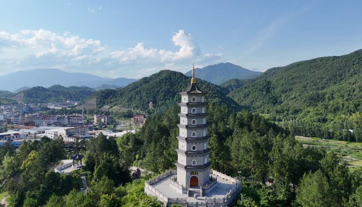 天台万魁双塔：六百年文脉重光，双笔凌霄映古今(图4)