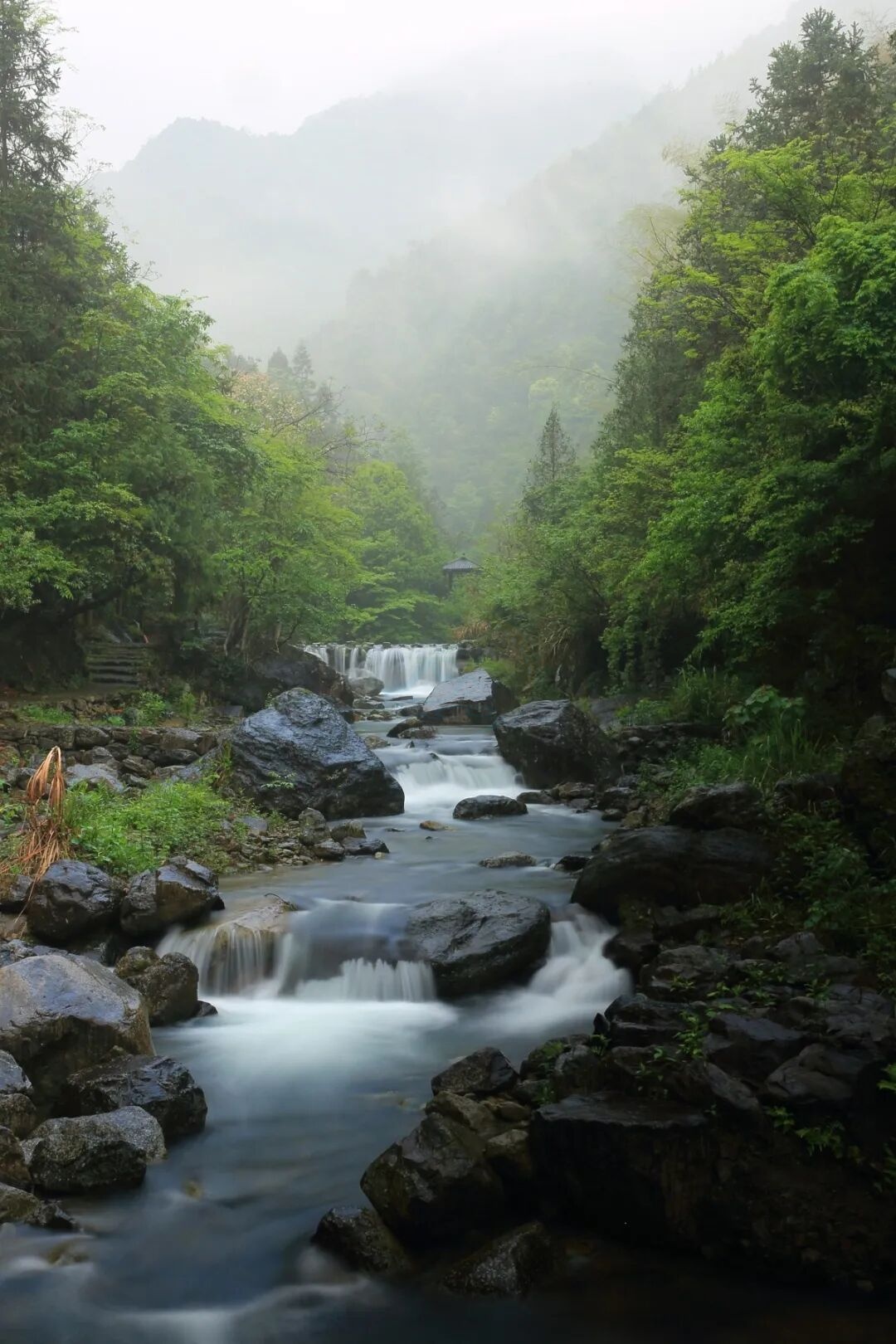 天台牧云谷：原始峡谷、云海茶园与古朴村落交织的创作舞台(图11)