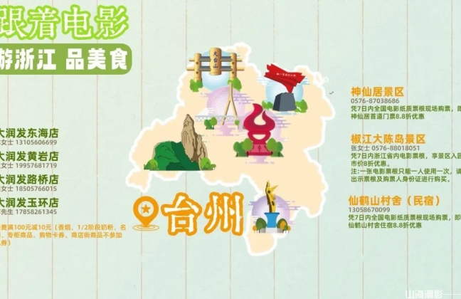 跟着电影游台州品美食：光影盛宴里的山海滋
