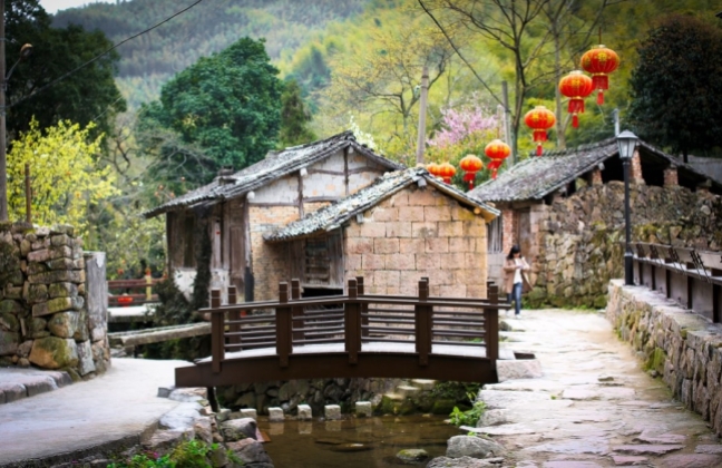 黄岩富山半山古村落，古村如诗，山海为卷（